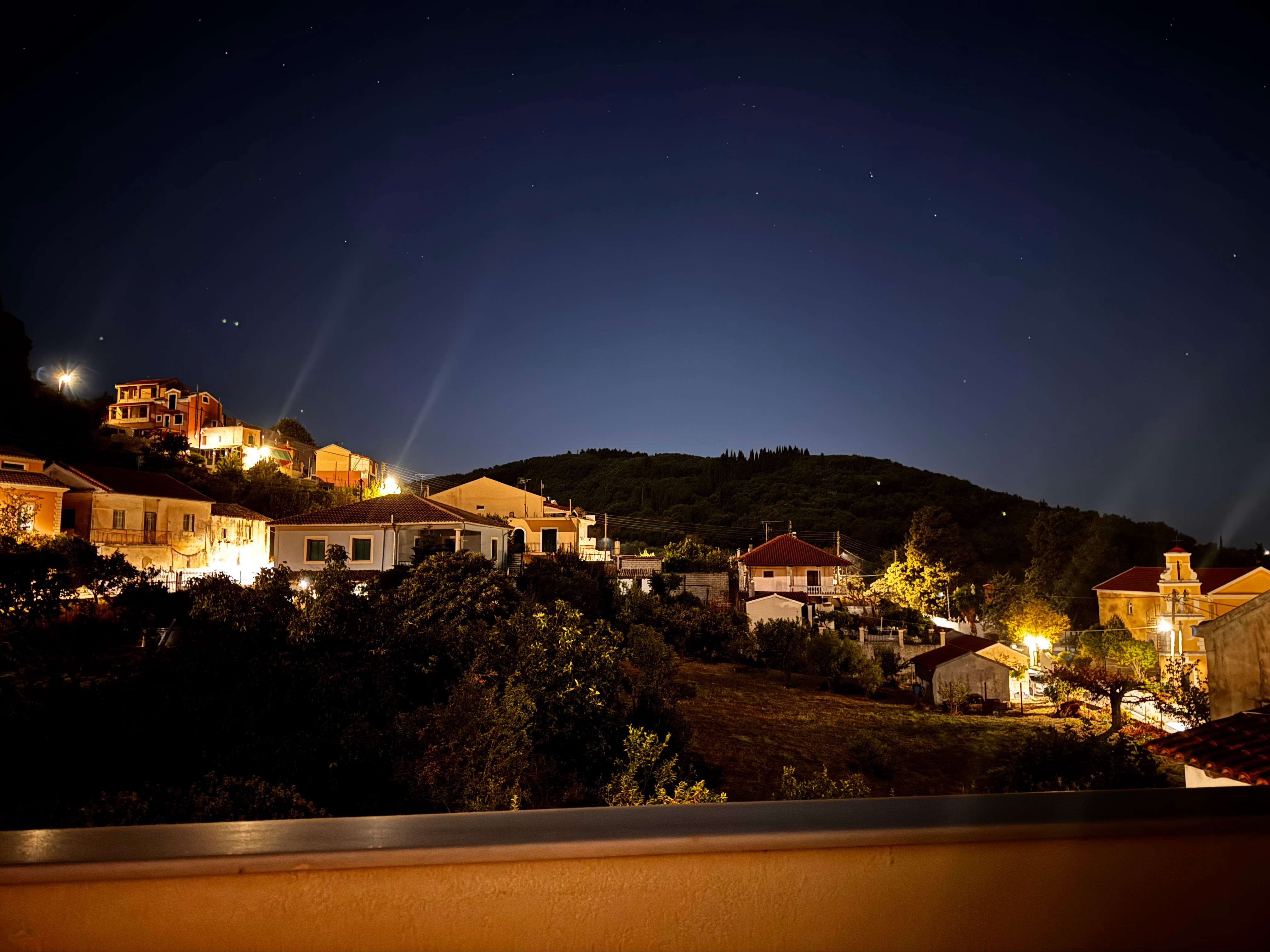 Pagoi village night sky